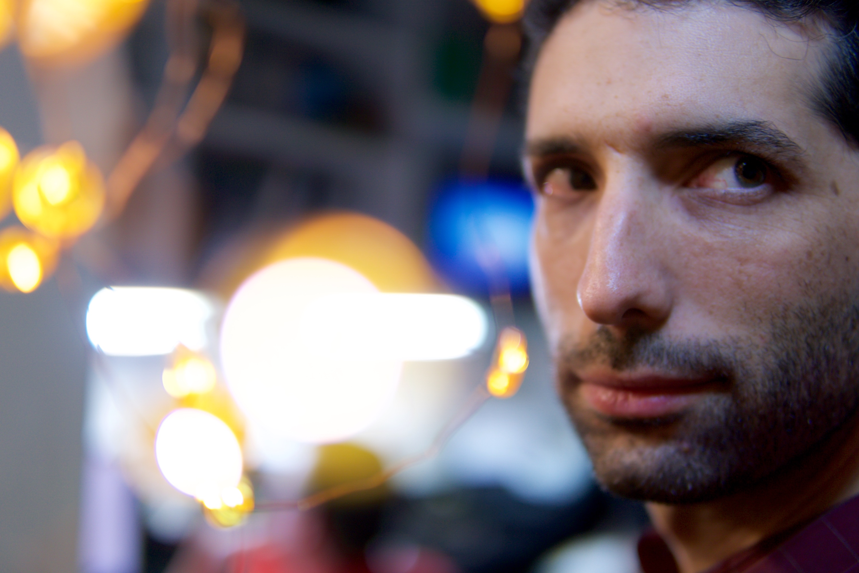 Joshua Snyder looking to the left